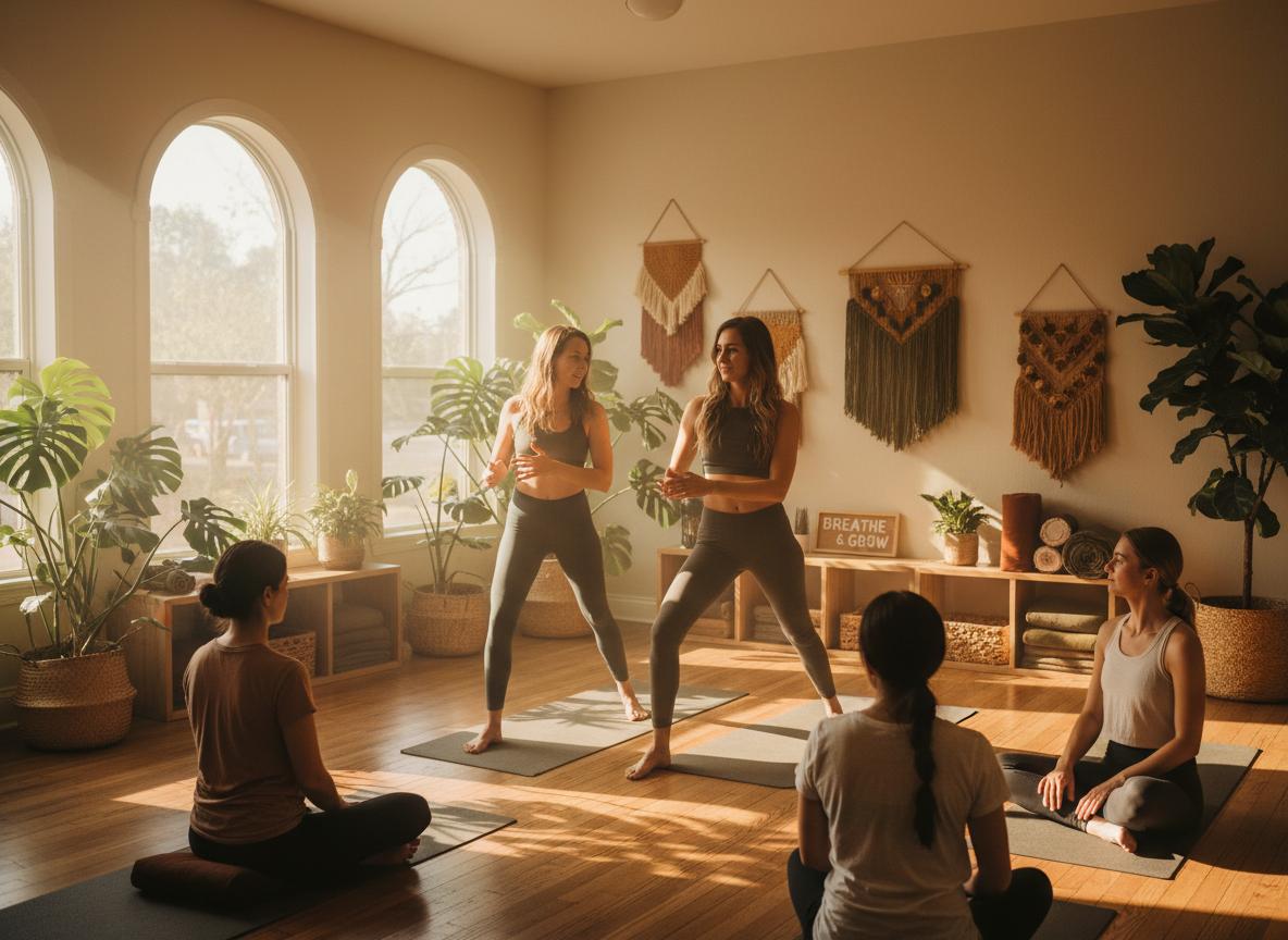 Independent teacher with students